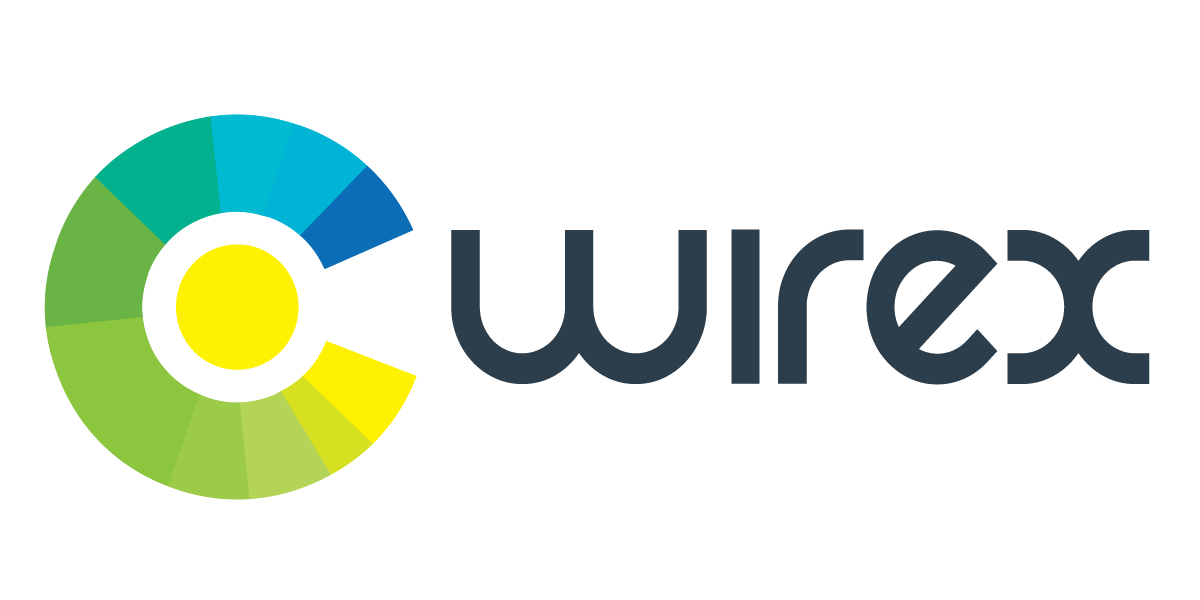 WireX logo LG black text